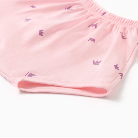 Kit (T-shirt and shorts) children's minku, pink color, height 68-74cm-3