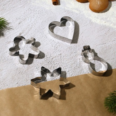 Set of confectionery "Cozy stories", Forms for cookies 4 pcs, shoulder blade 1 pcs-3