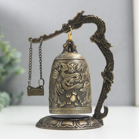 Bell-hog metal table "Dragon" 12x9x7 cm