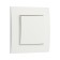 Tot Elegant switch, 10 a, 1 cl., Hidden, white