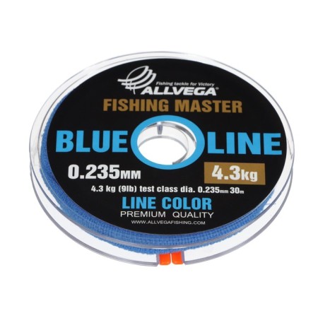 Monophile Fine Allvega Fishing Master, diameter 0.235 mm, test 4.3 kg, 30 m, blue