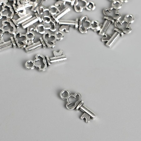 Decor for creativity Metal "Little Key" silver 1.5x0.7 cm