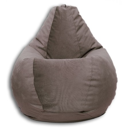 The hand-bag “Pear” is positive Liberty, size L, diameter 80 cm, height 100 cm, velor, color light brown