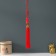 Plastic suspension, textile "Elder" red 2.2x4.5x33 cm