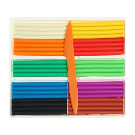 Plasticine floating 10 colors "Baby"-11