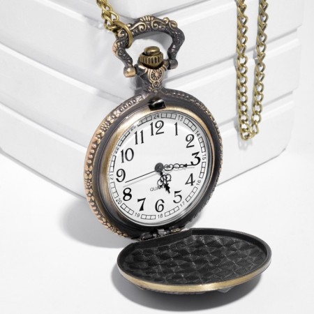 Pocket watches "USSR", quartz, chain L-40 cm, D-4.5 cm-1