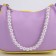 Children's bag, textile, lilac-yellow color 4 cm x 17 cm x 13 cm