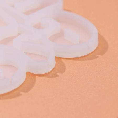 Form for candies “numbers”, silicone, 16.5 × 10 × 0.7 cm, 10 cells, white color-3