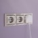 Frame for 3 posts WL03-FRAME-03-VORY-GD, color gold, ivory