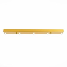 Ceiling mount on 5 lamps (rectangular) ST LUCE. SL001.213.05. SL001, 60x6 cm, golden color