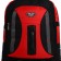 Tourist backpack on lightning, 4 external pockets, red/black color