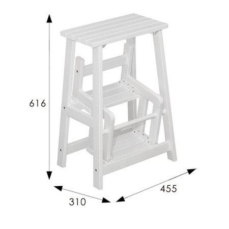 Stool- ladder, 455x310x616, snow-1
