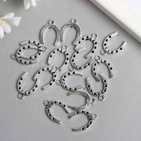 Decor Metal for creativity "Snow" silver 4642 2x1.5 cm-2