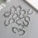 Decor Metal for creativity "Snow" silver 4642 2x1.5 cm
