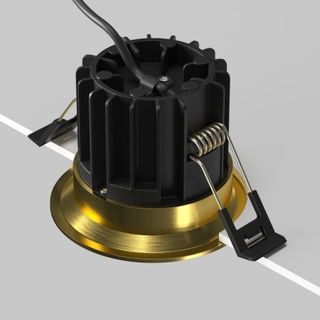 The built-in lamp Technical DL058-12W3K-BS, LED, 12 W, 80x80x60 mm, 930 lm, 3000k, brass-4