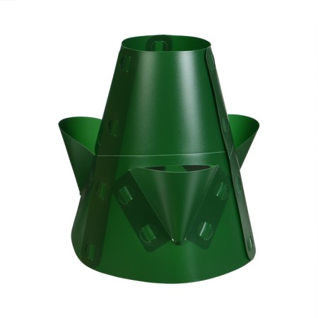 Plastic flowerbed, d = 15–35 cm, h = 40, "floral carousel", green
