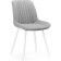 Stew Seda Metal/velor, white/light gray 50.5x57x83 cm