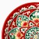 Plant of Rishtan ceramics "Patterns", red, deep, mix, 20 cm
