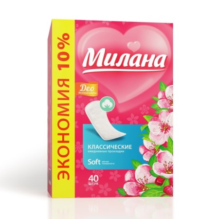 Gaskets Daily Milan Classic Deo Soft flowers, 40 pcs.-3