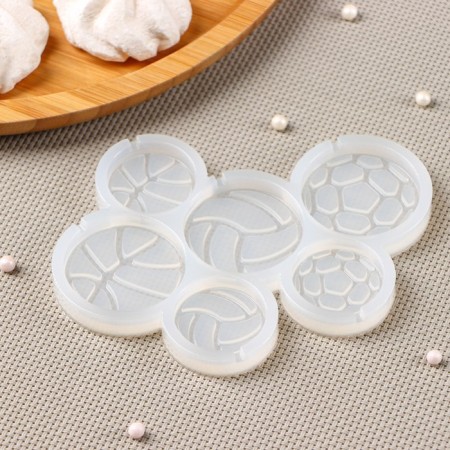 Silicone form "balls", 12.5 × 9 cm, cells d = 4 cm, d = 3 cm, the color is transparent-5