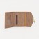 Women's wallet on the button, beige color