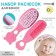 Hair care kit: comb and brush, “bear”, pink color