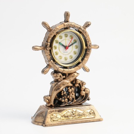 Clock - HELP Alarm clock, discrete move, di -7 cm dial, 15 x 22.5 cm, aa-1