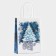 New Year. Package Paper Gift New Year craft "Christmas tree" 15 x 21 x 8 cm.