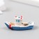 Figure for Florarium Polystone "Fish boat" MIX 5x2x2 cm