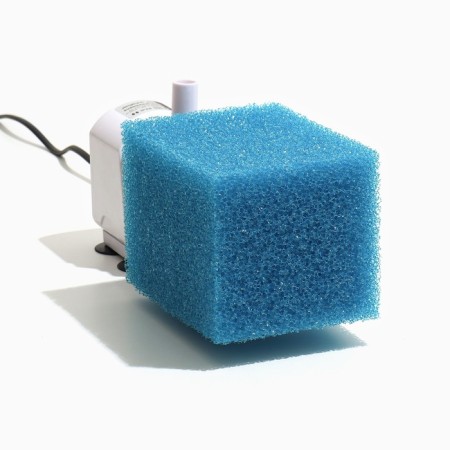 Rectangular sponge for filter No. 10, coarse, 10 x 10 x 14 cm, blue-4