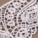 Collar sewing, guipyur, 21 × 6 cm, white color