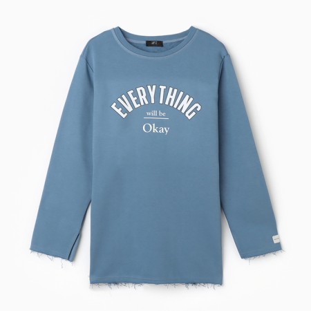 Women's sweatshirt MIST COZY STYLE, Blue, Size 48-7
