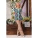 Female blouse, size 46, turquoise color