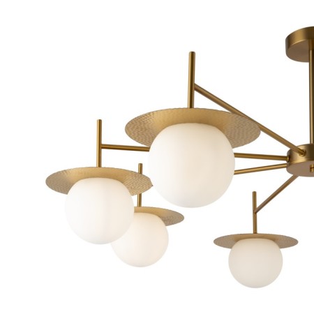 Suspended lamp Freya Fr5202PL-08BS Camelia, 1000x1000x420 mm, E27, 8x60W, brass color-3