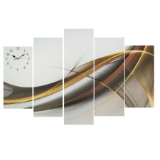 Carty clock is wall-mounted, modular 