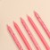 Candles for the cake "Brilliant party", 6 pcs, pink, high