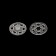 The buttons are sewing, d = 15 mm, 10 pcs, the color is transparent