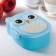 Lancer-bex Plastic with a spoon "Owl", 2 departments: 300 ml, 450 ml, color mix