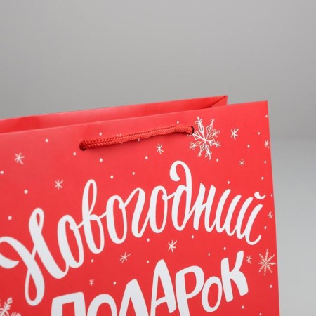 Laminated horizontal "New Year gift", MS 23 x 18 x 8 cm, New Year-2