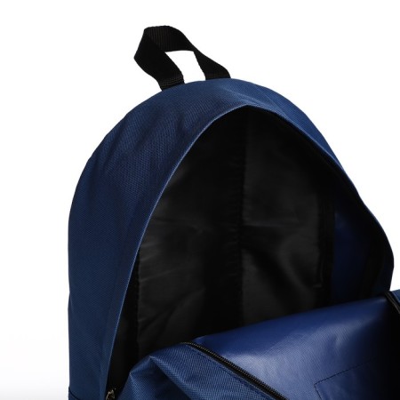 Youth backpack from lightning textiles, external pocket, blue color-5