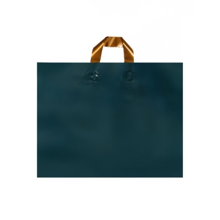 Bag with loop handle Green 45 x 35 x 8 cm 80 μm
