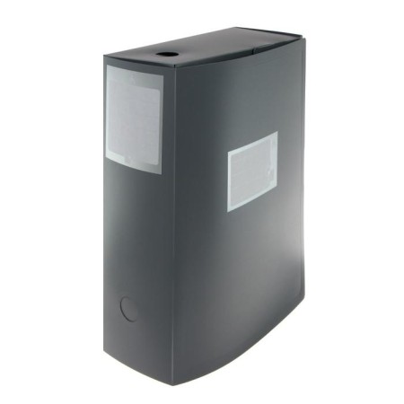 A4 Calligrata archive folder archive, a spine of 100 mm, plastic, cut fastener, gray, up to 900 sheets