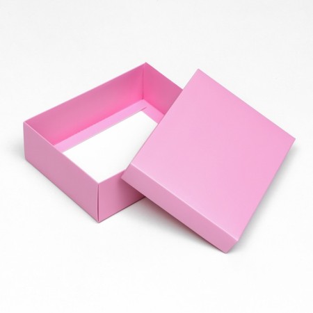 The box is folding, lid is, pink, 16.5 x 12.5 x 5.2 cm-3