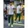 Pants male ise, size 52, green color