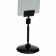 Caucasus holder on a round stand, plastic, leg 5 cm, h = 9 cm, black color