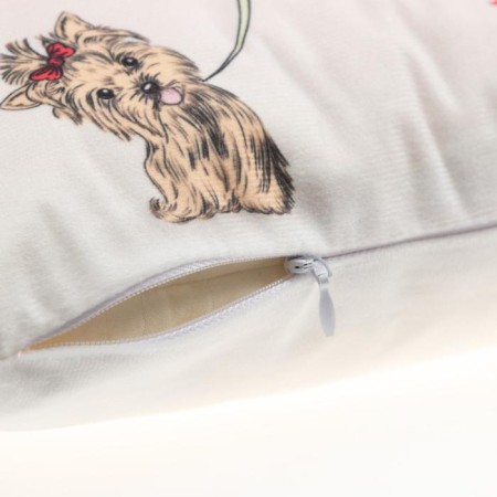 Pillowcase decorative Ethel girl stories »Shopping» 40x40 cm, velor-3