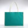 Beach bag without fastening, milk/green color