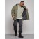 Extensive male winter park, size 48, green color