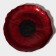 Glass Serving "Flora", d = 33 cm, red color