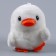 Keychain "duck", 9 cm, white color
